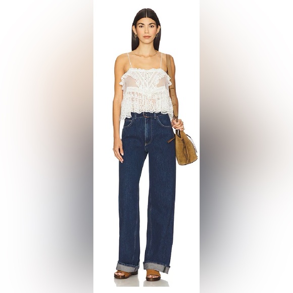 FREE PEOPLE x We The Free East Bay Cuffed Wide Leg In Concord size 27 - Picture 2 of 13